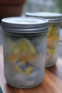 Make ahead green smoothie packs can be done in mason jars or Ziploc bags