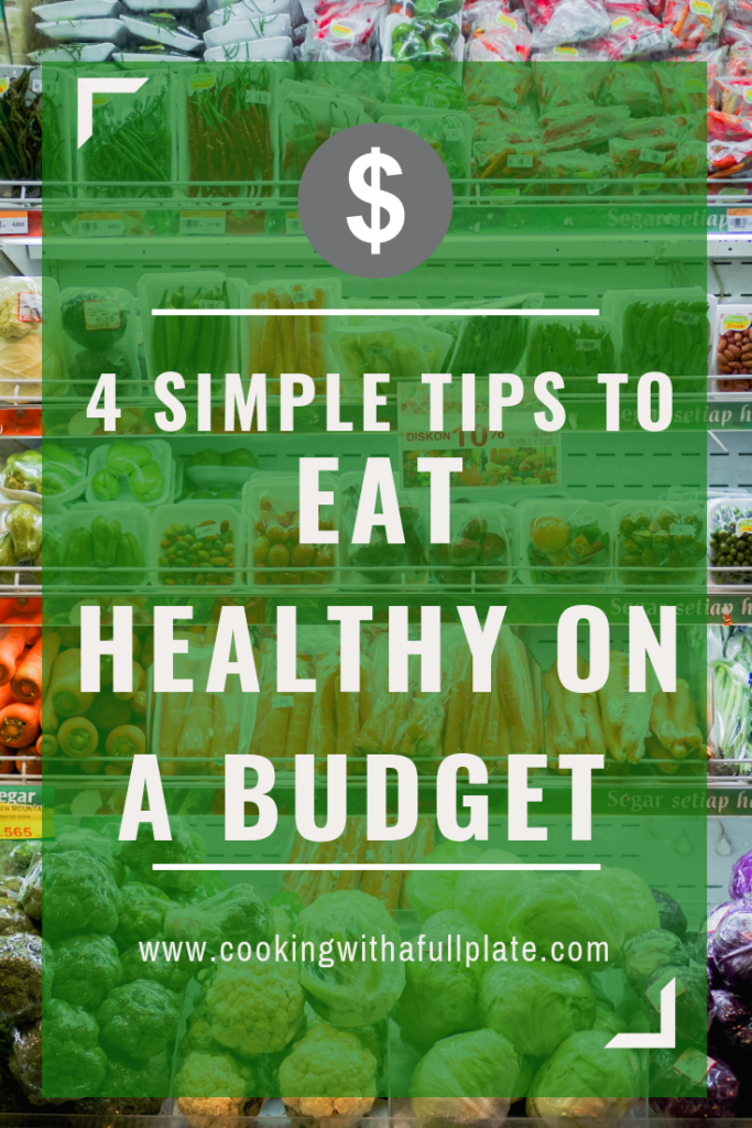Graphic for 4 simple tips to eat healthy on the cheap