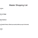 shopping list example